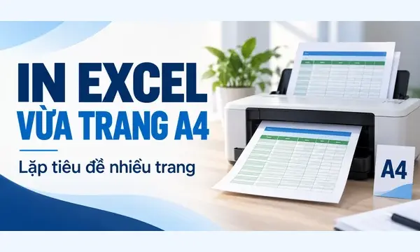 In Excel Vừa Trang A4 Và Lặp Tiêu Đề Nhiều Trang