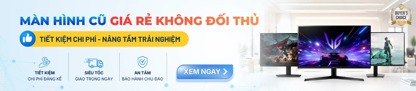Banner Màn hình cũ trong Danh mục màn hình máy tính