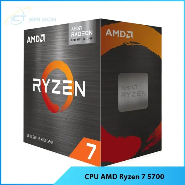 CPU AMD Ryzen 7 5700 (8 cores 16 threads, 3.7 Up to 4.6 Ghz, L2: 4M/ L3: 16M Cache) Socket AM4