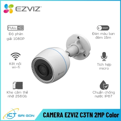 Camera Wifi Ngoài Trời EZVIZ C3TN 2MP Color Tích Hợp Micro