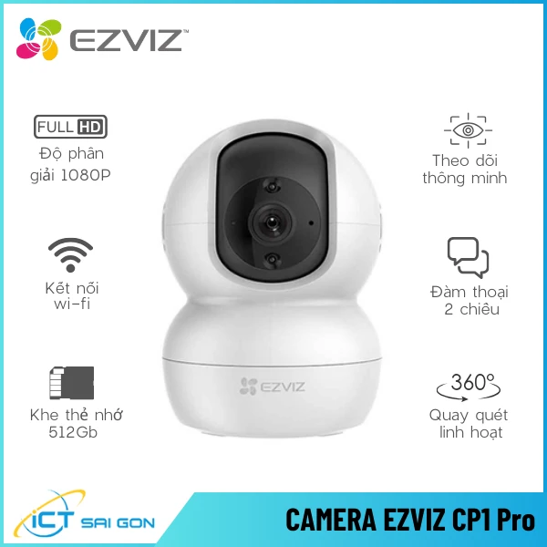 Camera Wifi EZVIZ CP1 Pro 2MP Quay Quét Đàm Thoại 2 Chiều