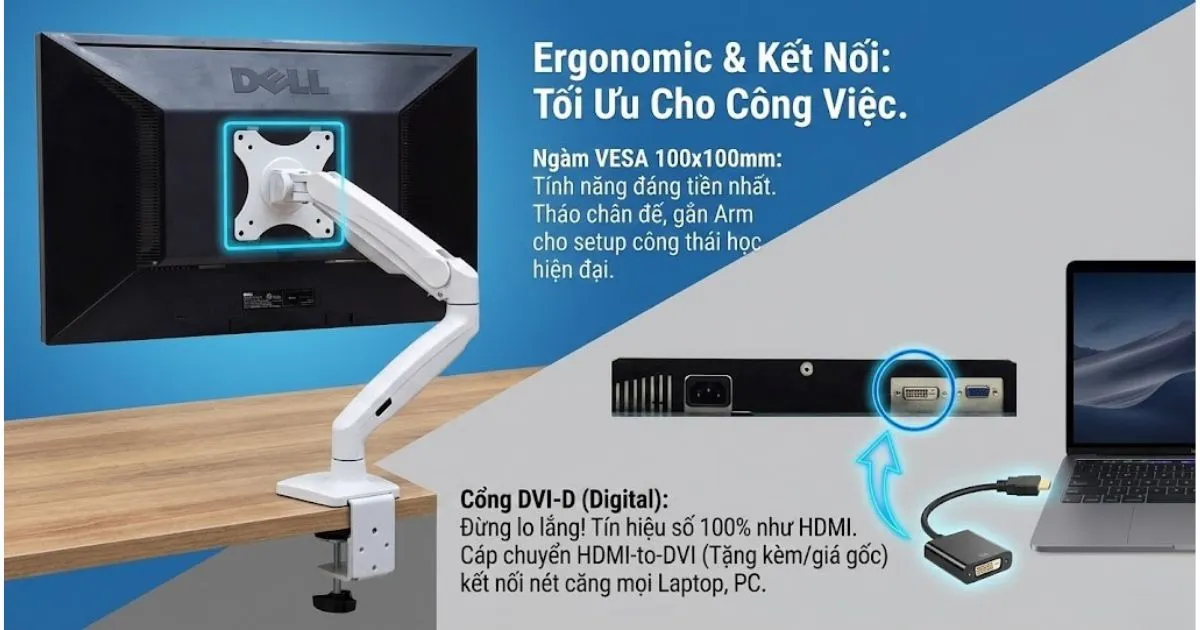 Dell E2211Hb - Tối ưu công việc