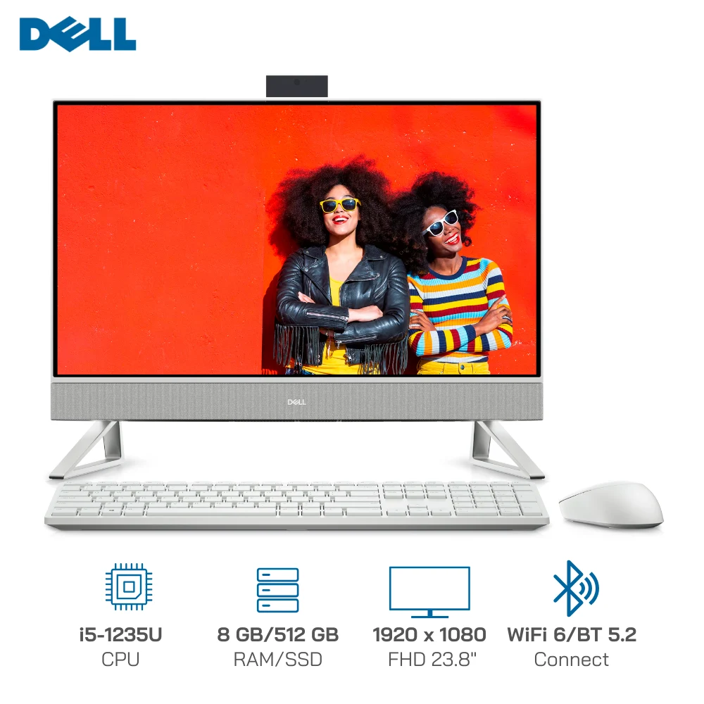 PC Dell Inspiron AIO 5410 [Core i5-1235U, Ram 8GB, SSD 512GB, LCD 23.8″ FHD] 42INAIO540017