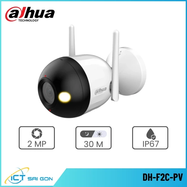 Camera Wifi DAHUA DH-F2C-PV 2.0MP Tích Hợp Mic Loa