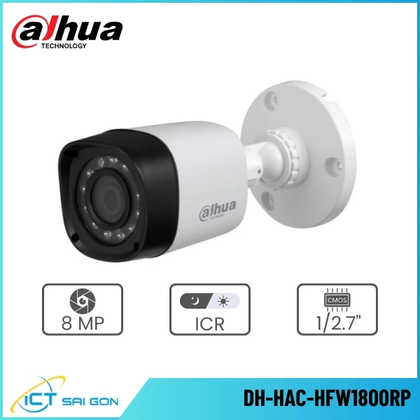 Camera HDCVI DAHUA DH-HAC-HFW1800RP 4K IR Bullet