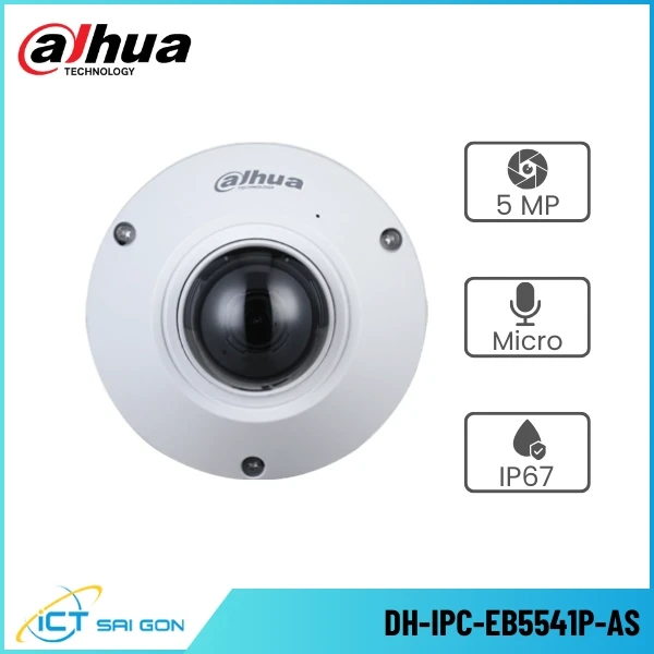 Camera IP DAHUA DH-IPC-EB5541P-AS 5MP Tích hợp Micro