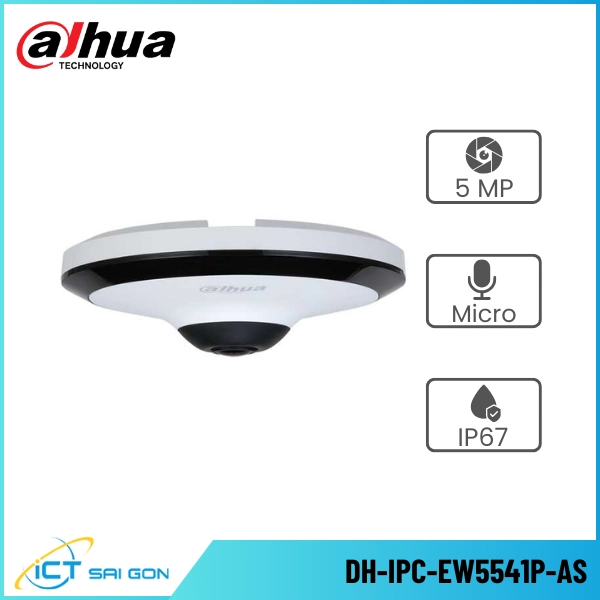 Camera IP DAHUA DH-IPC-EW5541P-AS 5MP Tích hợp Mic