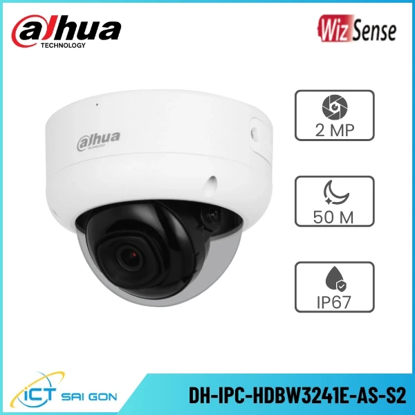 Camera IP DAHUA DH-IPC-HDBW3241E-AS-S2 2MP Tích hợp Mic PoE/Onvif