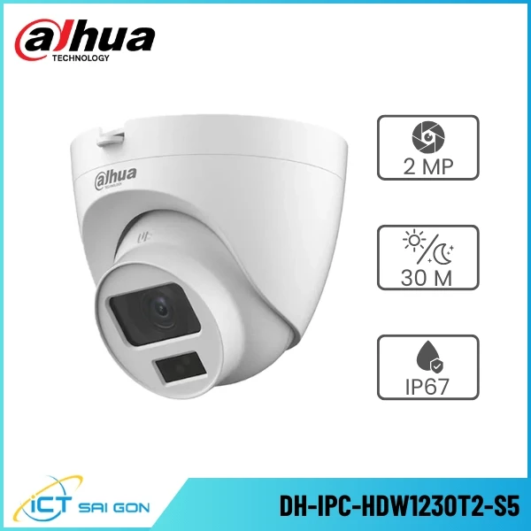 Camera IP DAHUA DH-IPC-HDW1230T2-S5 2MP Hỗ trợ ONVIF/PoE