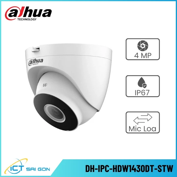 Camera Wifi DAHUA DH-IPC-HDW1430DT-STW 4MP Eyeball Đàm thoại 2 chiều