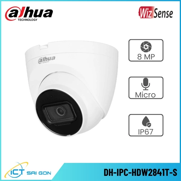 Camera IP DAHUA DH-IPC-HDW2841T-S 8MP Tích hợp Mic PoE/IP67