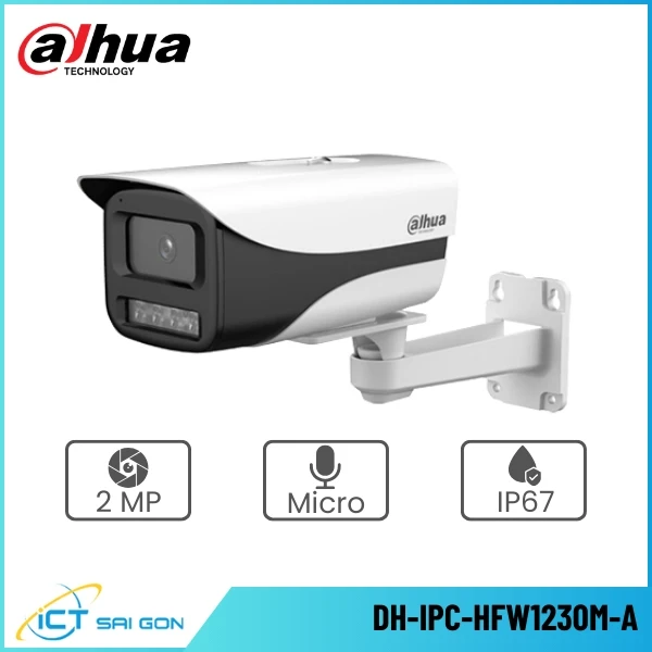 Camera IP DAHUA DH-IPC-HFW1230M-A 2MP Tích hợp Mic IP67