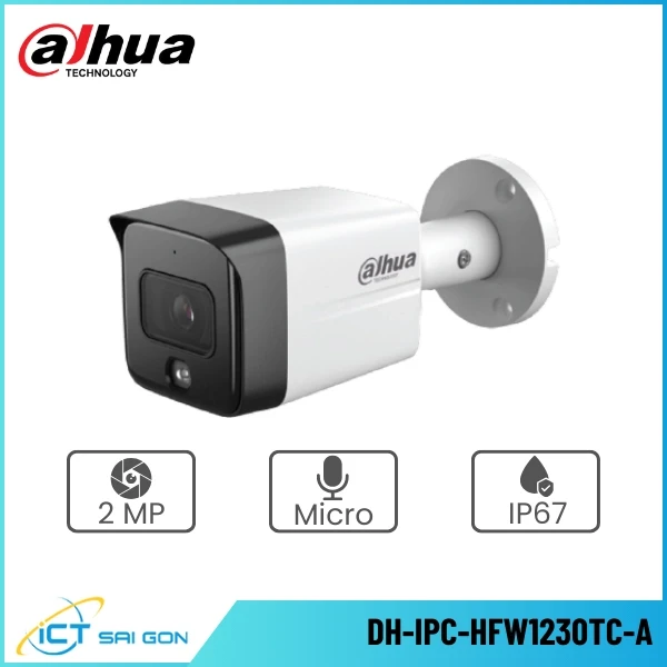 Camera IP DAHUA DH-IPC-HFW1230TC-A 2MP Tích hợp Mic Hỗ trợ ONVIF/PoE