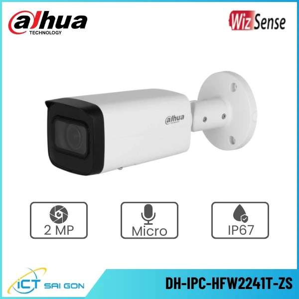 Camera IP DAHUA DH-IPC-HFW2241T-ZS 2MP Tích hợp Mic Onvif/PoE IP67