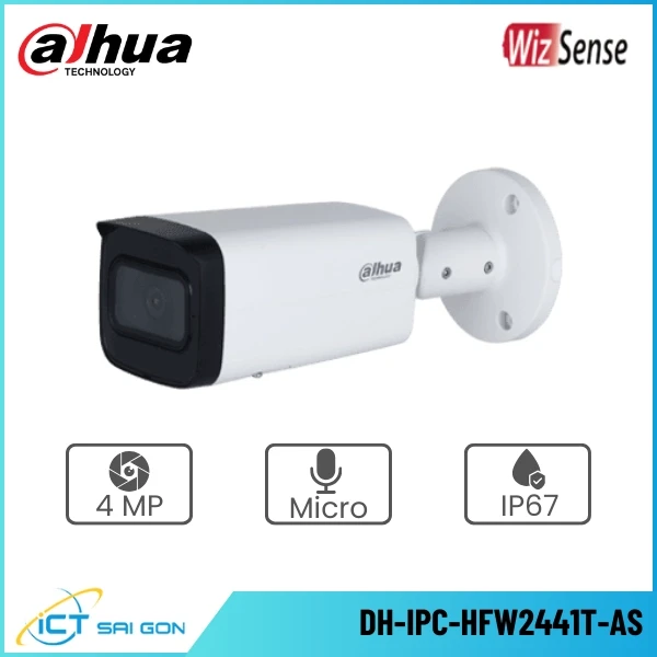 Camera IP DAHUA DH-IPC-HFW2441T-AS 4MP Tích hợp Mic PoE/Onvif IP67