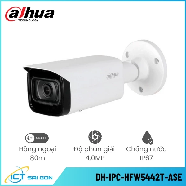 Camera IP DAHUA DH-IPC-HFW5442T-ASE 4MP Kèm Mic