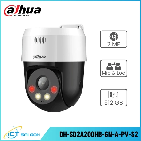 Camera IP Speed Dome DAHUA DH-SD2A200HB-GN-A-PV-S2 2MP