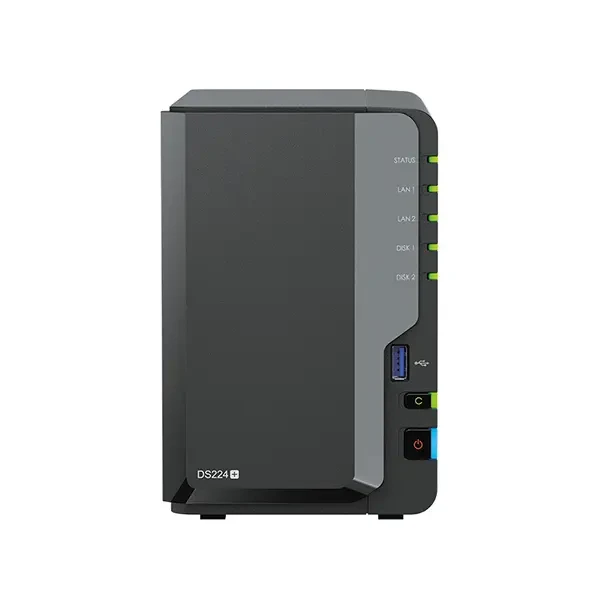 Thiết bị lưu trữ mạng NAS Synology DS224+ - Ram 2GB, 2 Khay Ổ Cứng, 30 User