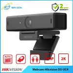 Webcam Hikvision DS-UC4 2K - Tích hợp  2 Mic – thu âm đa hướng, chống ồn thông minh, chuyên hội nghị, doanh nghiệp