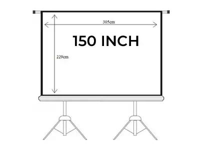 Cho Thuê Màn Chiếu 150 Inch