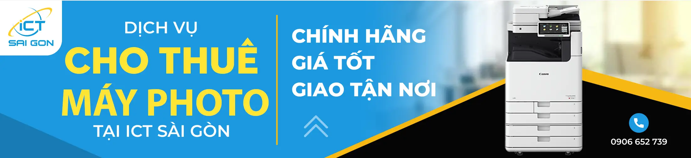 Dịch vụ cho thuê máy photo tại ICT Sài Gòn, chính hãng giá tốt giao tận nơi