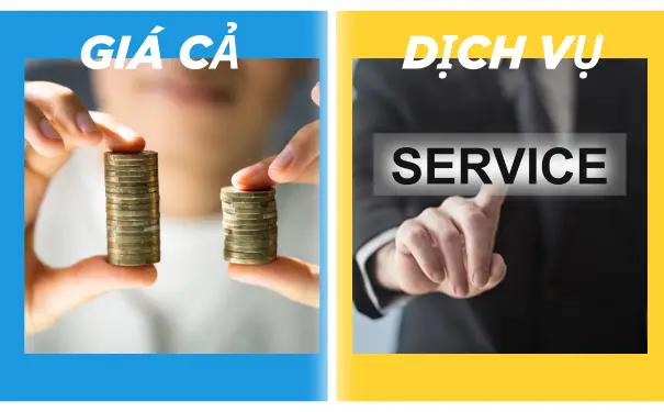 So sánh giá và dịch vụ giữa các nhà cung cấp