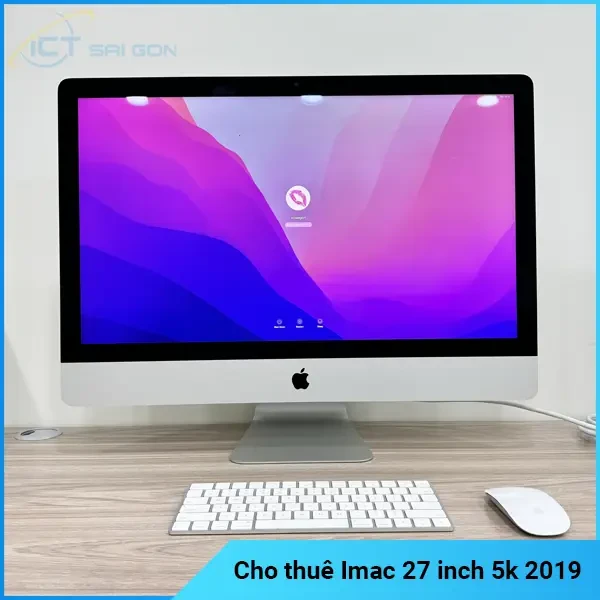 Cho Thuê Imac 27 inch 5K 2019 - Core I7, Ram 16GB, HDD 1TB, VGA 4GB, Màn hình 27 inch 5K