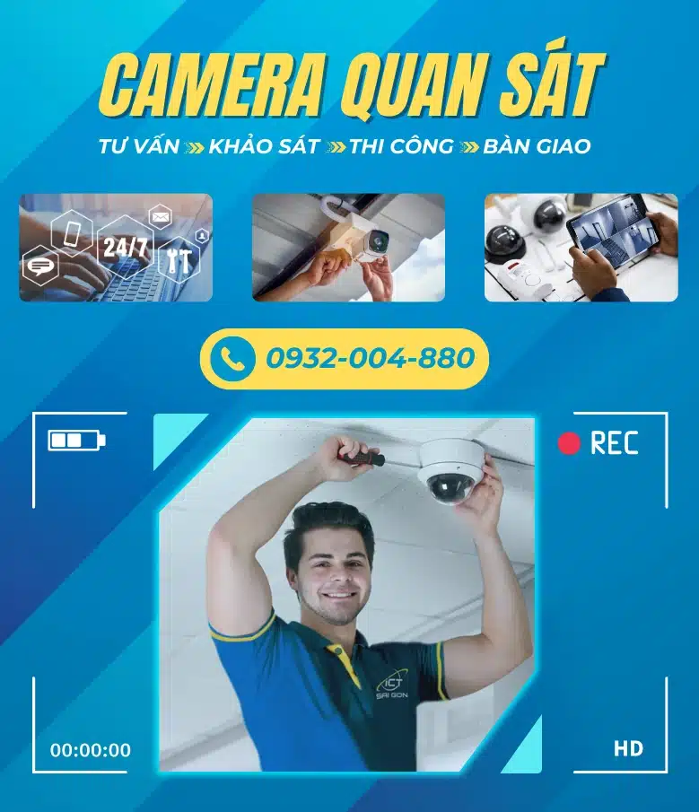 Dịch vụ lắp đặt camera quan sát cho văn phòng, gia đình, trường học, nhà xưởng