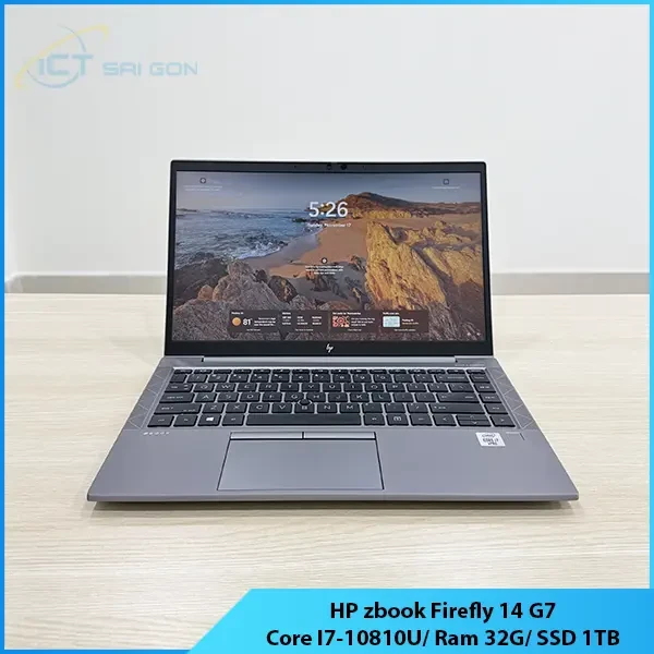 Laptop HP ZBook FireFly 14 G7 i7-10810U, Ram 32GB, SSD 256GB, VGA Quadro P520 4GB, Màn hình 14 inch, Cảm ứng