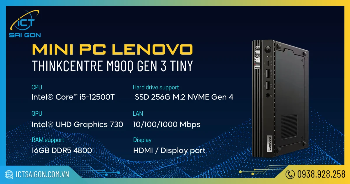 Lenovo Thinkcentre M90Q Gen 3 Tiny 1