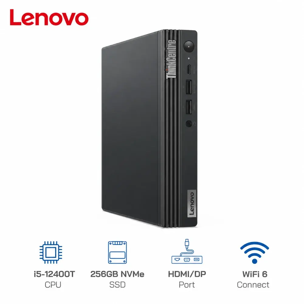 Mini PC Lenovo ThinkCentre M80Q Gen 3 Tiny Core i5-12400T, Ram 16GB, SSD 256GB, Wifi 6 — ảnh 8