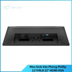 Màn hình Văn Phòng Phillip 221V8LB 21.5" FHD (1920x1080), 100Hz, Cổng kết nối: HDMI-VGA, độ sáng 250 cd/m²