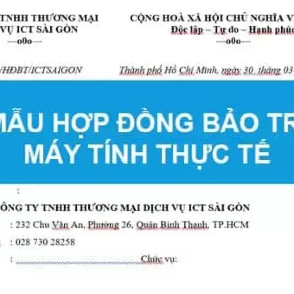 Mẫu hợp đồng bảo trì máy tính cho doanh nghiệp mới nhất 2025