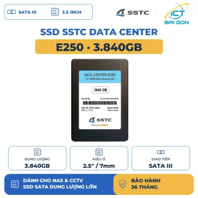SSD SSTC Data Center E250 3840GB 2.5 inch SATA III