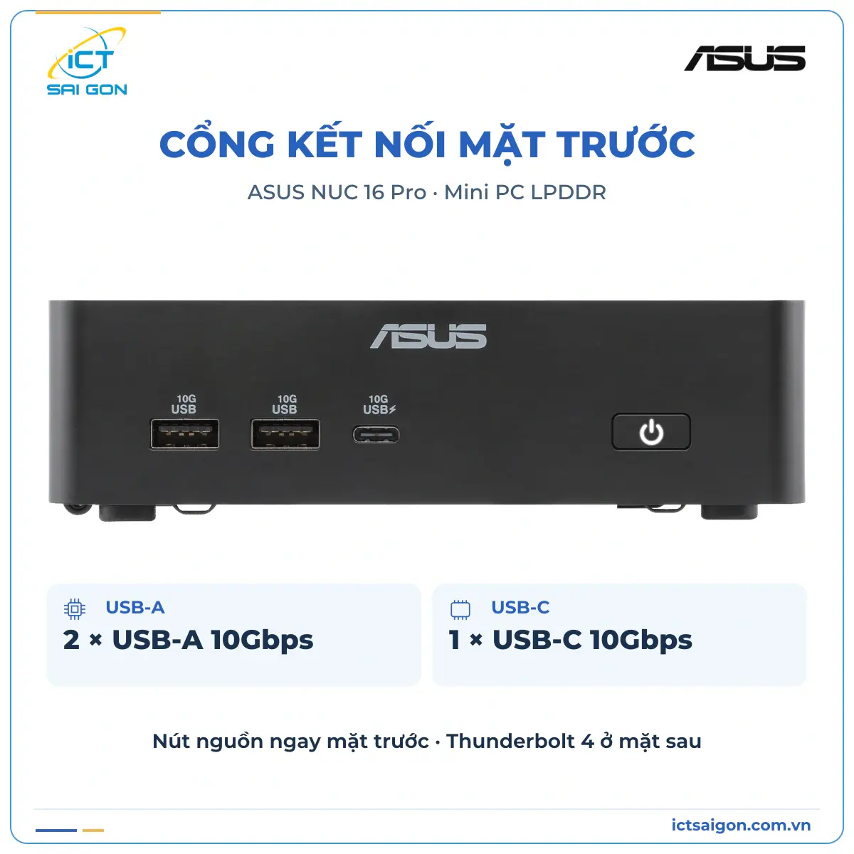 Mini PC ASUS NUC 16 Pro RNUC16GDKX76C4H2 – Core Ultra X7 358H, RAM 32GB, SSD 1TB, Windows 11 Home — ảnh 2