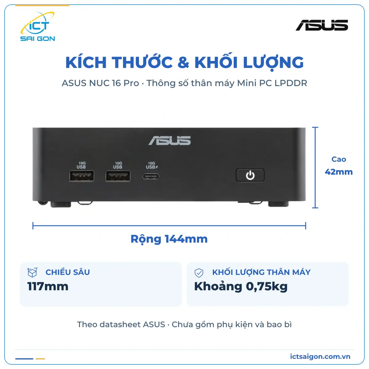 Mini PC ASUS NUC 16 Pro RNUC16GDKX76C4H2 – Core Ultra X7 358H, RAM 32GB, SSD 1TB, Windows 11 Home — ảnh 6