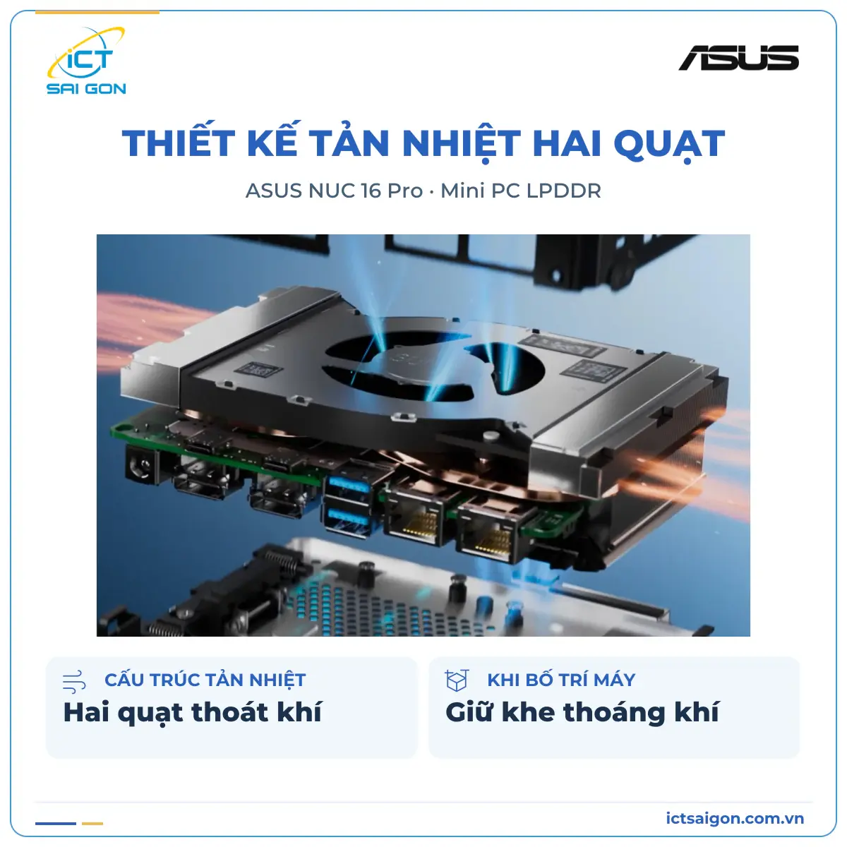 Mini PC ASUS NUC 16 Pro RNUC16GDKX76C4H2 – Core Ultra X7 358H, RAM 32GB, SSD 1TB, Windows 11 Home — ảnh 7