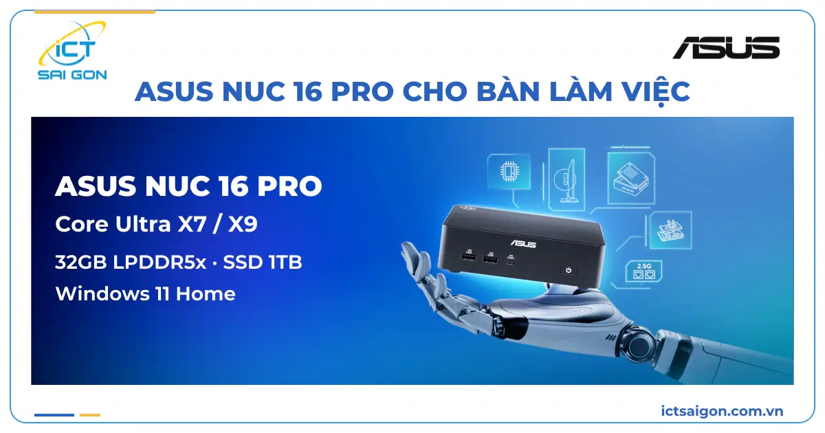 RNUC16GDKX76C4H2 — ASUS NUC 16 Pro, ảnh giới thiệu chính hãng ASUS