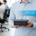 Mini PC AOC Moss M3 N150 Custom (8GB DDR4/ 512GB M.2 / WIFI 6+ Bluetooth/ 2 cổng LAN 2.5Gbps)