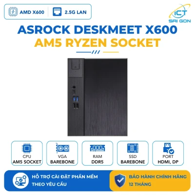 Mini PC Asrock DeskMeet X600 (Case+PWR+MB)