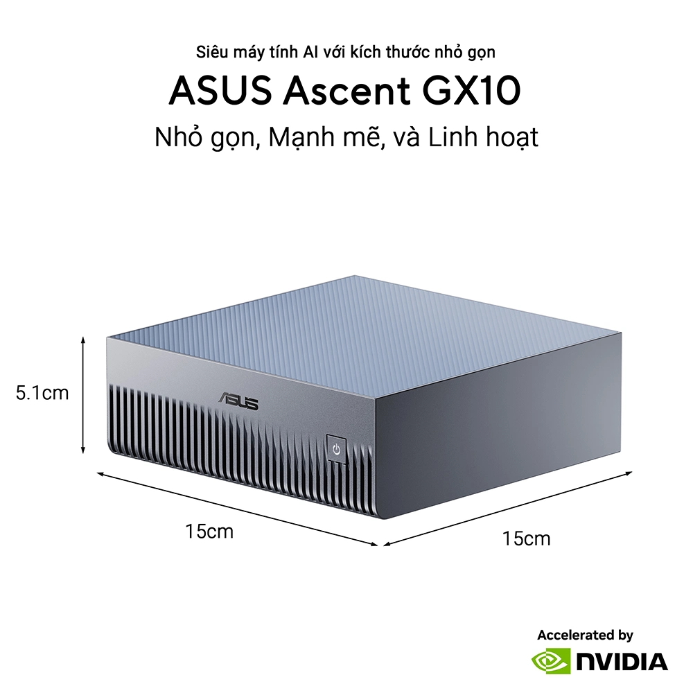 Mini PC AI ASUS Ascent GX10 GX10-GG0036BN (NVIDIA GB10/128GB RAM/4TB NVMe SSD)