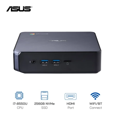 Mini PC cũ Asus Chromebox Gen 3, Core i7-8550U, Ram 8GB, SSD 256GB NVME, Wifi-BT, HDMI