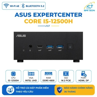 Mini PC Asus PN64-B-S5188MD (Core i5-12500H/ Intel AX211 (Gig+), Wi-Fi 6E, Bluetooth 5.2/ HDMI/ Display 1.4 Port)
