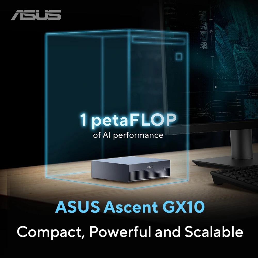 Mini PC AI ASUS Ascent GX10 GX10-GG0036BN (NVIDIA GB10/128GB RAM/4TB NVMe SSD)