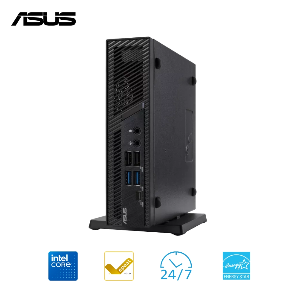 Mini PC ASUS PB63 CPU Intel I3-14100/ i5-14400 /Intel UHD/ Xuất hình 4K/ SSD NVMe/ WiFi 6E
