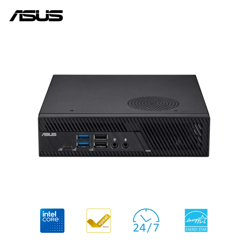 Mini PC ASUS PB63 CPU Intel I3-14100/ i5-14400 /Intel UHD/ Xuất hình 4K/ SSD NVMe/ WiFi 6E