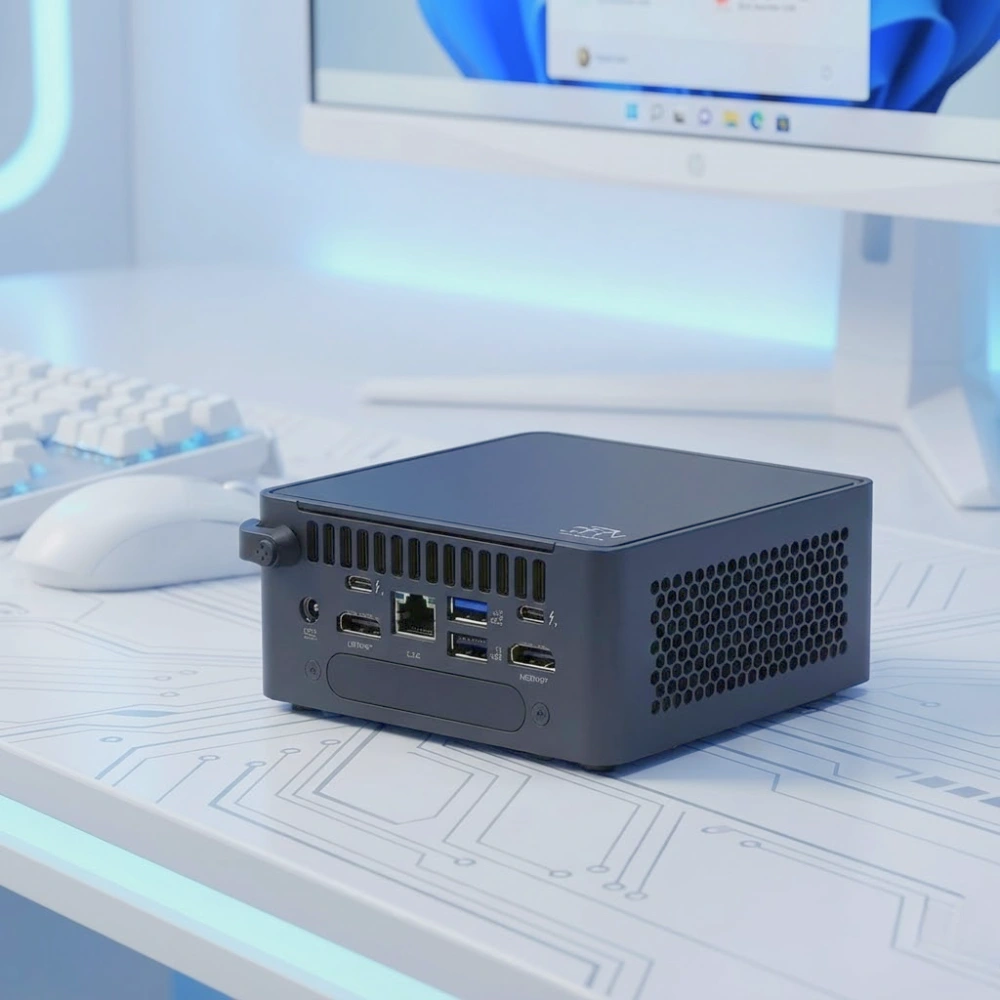 Mini PC Asus NUC 15 Pro Tall BNUC15CRHI500000 - Core 5 120U/RAM DDR5-6400/SSD NVMe/Xuất hình: HDMI/Thunderbolt