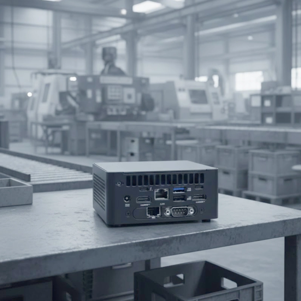 Máy Tính Công Nghiệp Asus NUC 15 Pro Tall (Dual LAN/COM) - Core 5 120U/RAM DDR5-6400/SSD NVMe/Xuất hình: HDMI/Thunderbol
