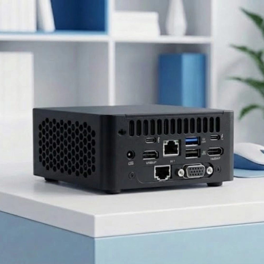 Máy Tính Công Nghiệp Asus NUC 15 Pro Tall (Dual LAN/COM) Core 5-210H/RAM DDR5-6400/SSD NVMe/Xuất hình: HDMI/Thunderbolt