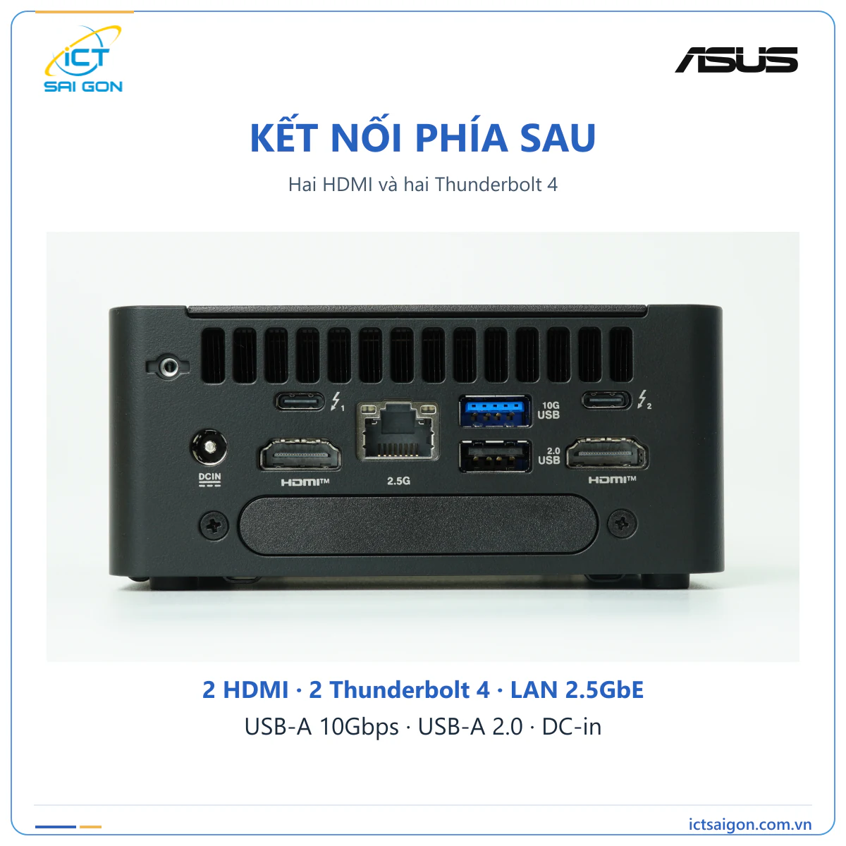 Mini PC ASUS NUC 15 Pro Tall RNUC15CRHC506000 – Core 5 210H — ảnh 3